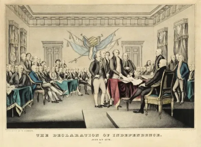 Framed Print : The Declaration of Independence Signing Print, July 4th 1776 Framed Print : The Declaration of Independence Signing Print, July 4th 1776