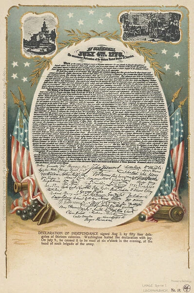 The Declaration of Independence, USA