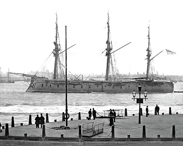 Defence Class Ironclad Warship on the River Mersey