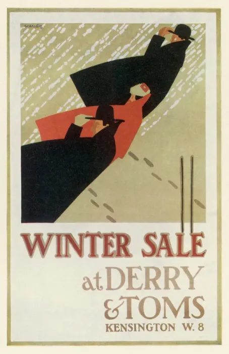 Framed Print : Derry and Toms Department Store Print