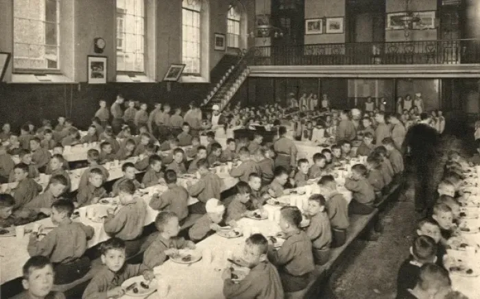 Framed Print : Dining Hall Print, Alexandra Orphanage, Haverstock Hill Framed Print : Dining Hall Print, Alexandra Orphanage, Haverstock Hill