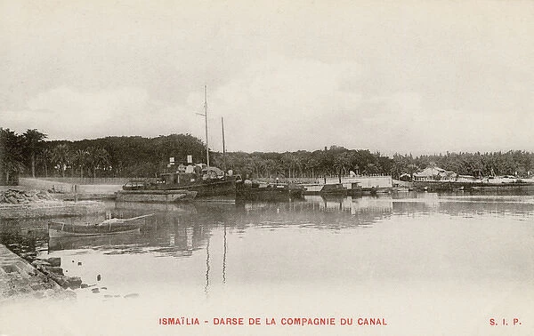 Dock of the Suez Canal Company at Ismailia, Egypt