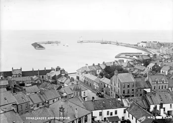 Framed Print : Donaghadee and Harbour Print - Early 1900s Northern Ireland Framed Print : Donaghadee and Harbour Print - Early 1900s Northern Ireland