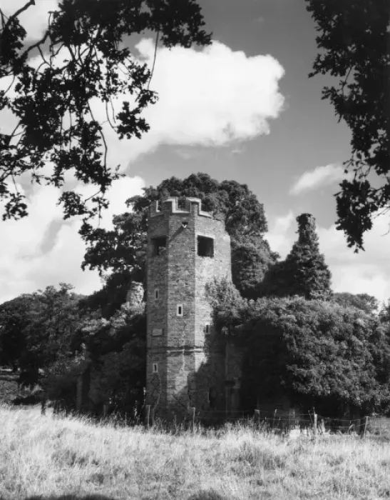 Framed Print : 17th Century Fawsley Park Print - Dower House Tower Framed Print : 17th Century Fawsley Park Print - Dower House Tower
