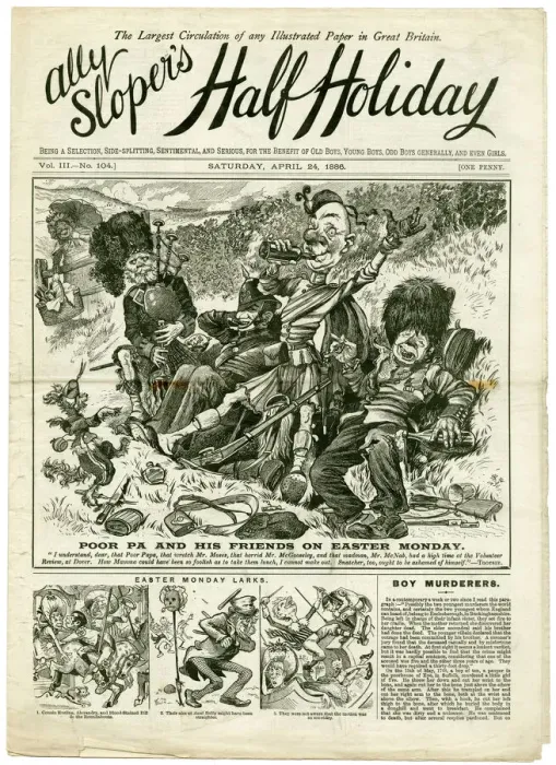 Framed Print : Ally Sloper Easter Monday Print Framed Print : Ally Sloper Easter Monday Print