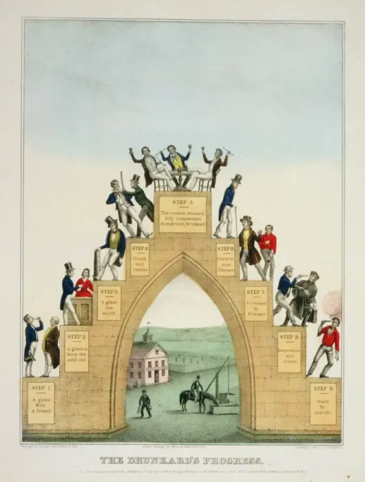 Framed Print : The Drunkard's Progress Print, c1846 Framed Print : The Drunkard's Progress Print, c1846