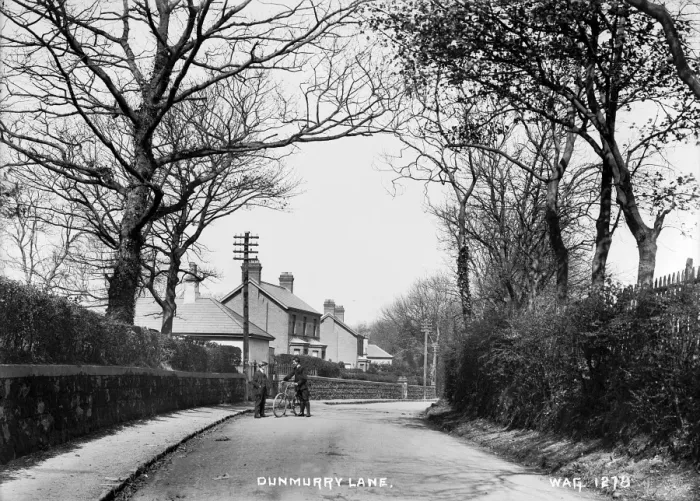 Framed Print : Early 20th Century Dunmurry Lane Print