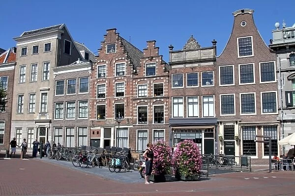 Dutch houses in Haarlem, The Netherlands