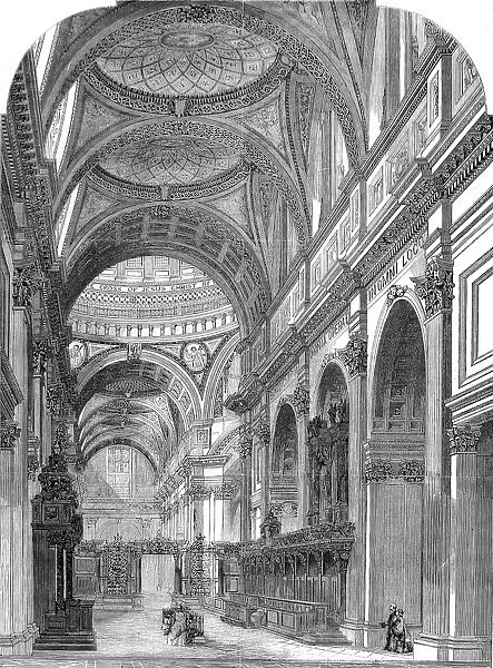 East Transept of St. Pauls Cathedral, London, 1860