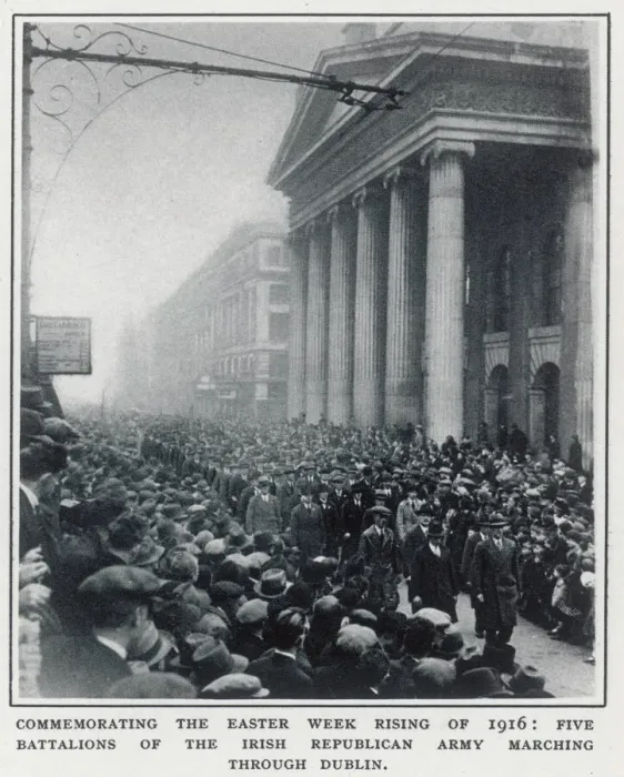 Framed Print : Easter Rising Commemorated Print, Dublin 1932