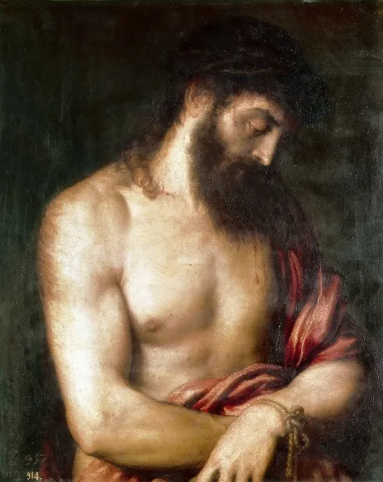 Framed Print : Ecce Homo Print by Titian, 1570s Framed Print : Ecce Homo Print by Titian, 1570s