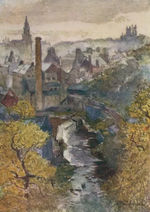 Framed Print : Water of Leith Print from Dean Bridge Framed Print : Water of Leith Print from Dean Bridge