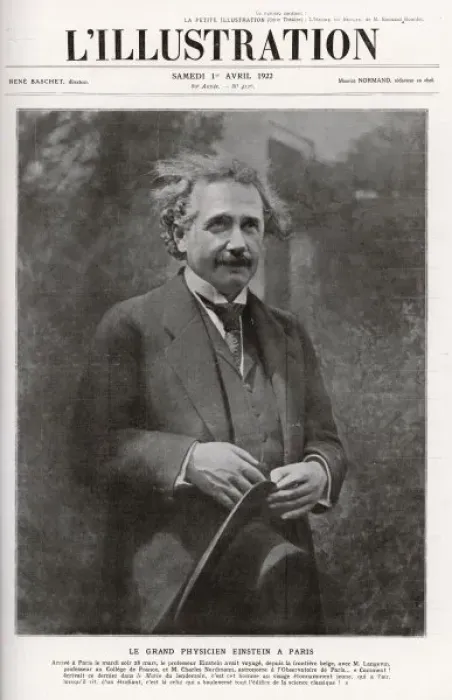 Framed Print : Albert Einstein Print 1922 Paris Portrait Framed Print : Albert Einstein Print 1922 Paris Portrait