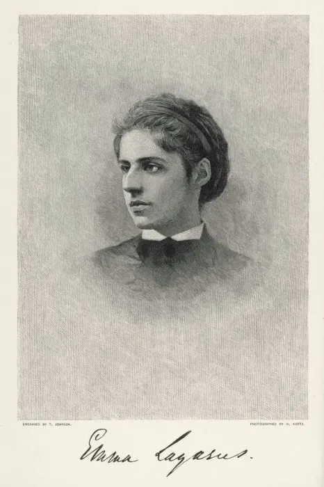 Framed Print : Emma Lazarus Print: American poet, 1849-1887 Framed Print : Emma Lazarus Print: American poet, 1849-1887
