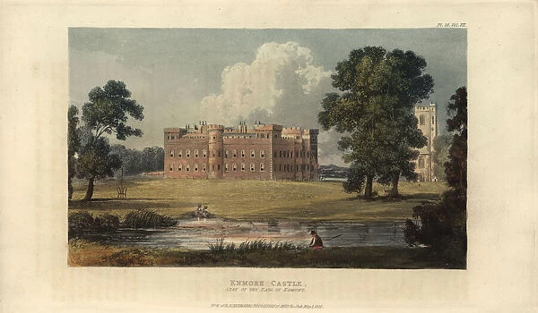 Enmore Castle, Somerset, seat of the Earl of Egmont