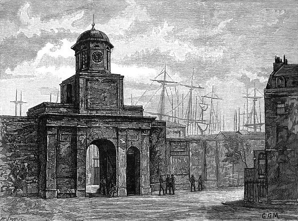 Entrance to the East India Docks, London