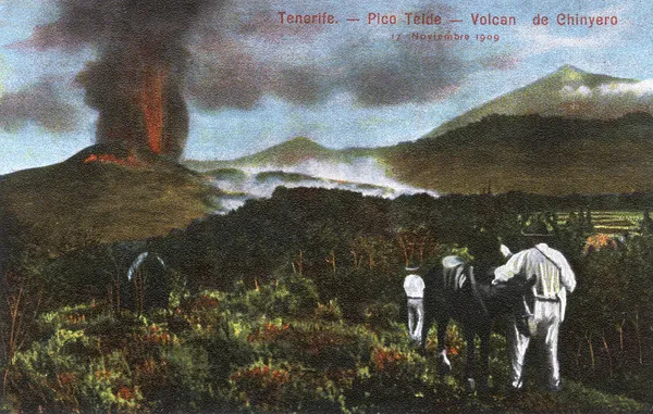 Eruption of Mount Teide, Tenerife, Canary Islands