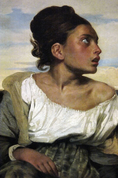 Eugene Delacroix (1798-1863). Orphan girl at the cemetery, 1