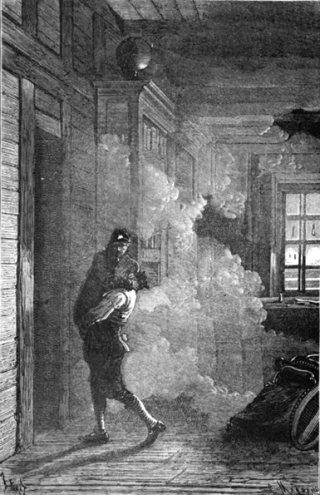 Framed Print : Leonhard Euler Saved from a Fire Print 1707-1783 Framed Print : Leonhard Euler Saved from a Fire Print 1707-1783