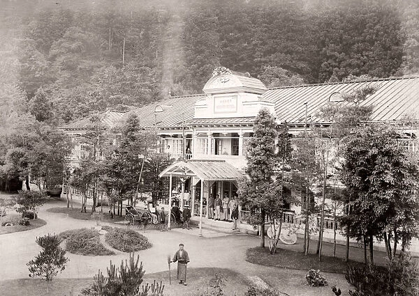 Exterior of the Nikko hotel, Japan, c. 1890