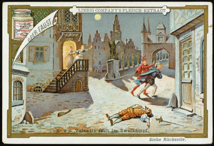 Framed Print : Faust Print - Liebig Lithograph Framed Print : Faust Print - Liebig Lithograph