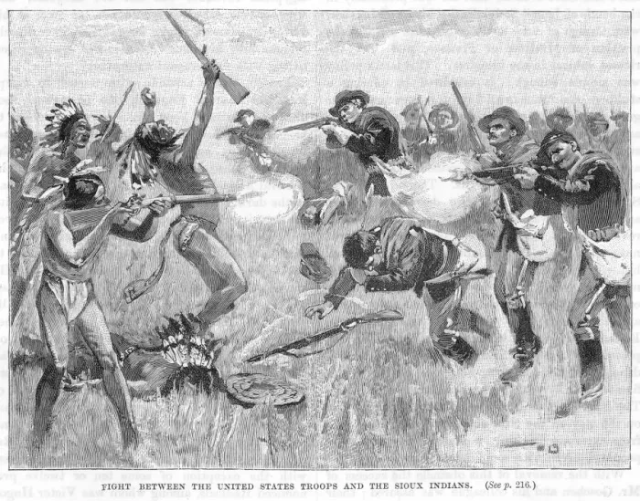 Framed Print : Fighting the Sioux Print Framed Print : Fighting the Sioux Print