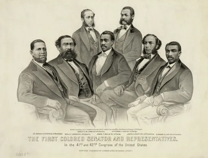Framed Print : Group Portrait of African American Legislators, 1872 Print Framed Print : Group Portrait of African American Legislators, 1872 Print