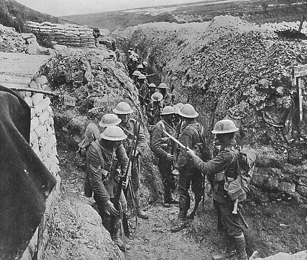 First day of the Somme - fixing bayonets