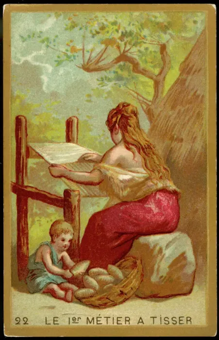 Framed Print : First Weaving-Loom Print Framed Print : First Weaving-Loom Print