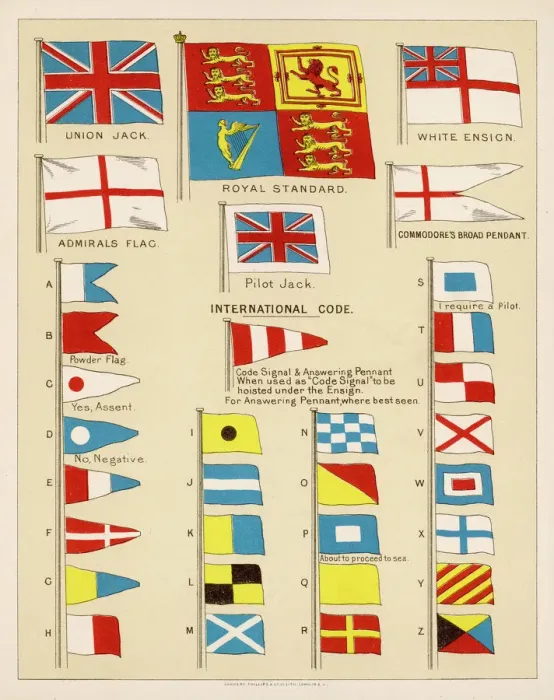 Framed Print : Royal Navy Signal Flags Print Framed Print : Royal Navy Signal Flags Print