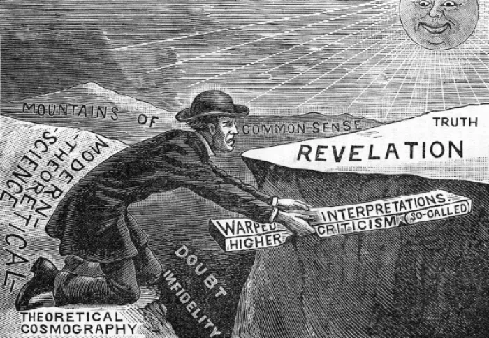 Framed Print : Flat Earth Puzzle: The Puzzled Cleric Print, 1895 Framed Print : Flat Earth Puzzle: The Puzzled Cleric Print, 1895