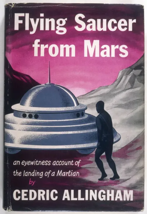 Framed Print : Flying Saucer from Mars Print