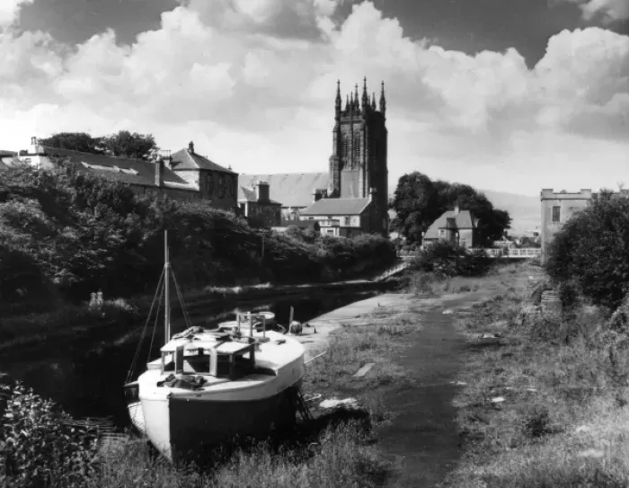 Framed Print : Forth - Clyde Canal Print, 1960s Framed Print : Forth - Clyde Canal Print, 1960s