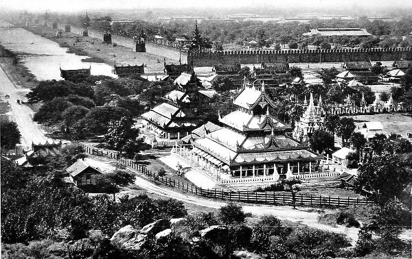 The Fortified City of Mandalay, Burma, 1945