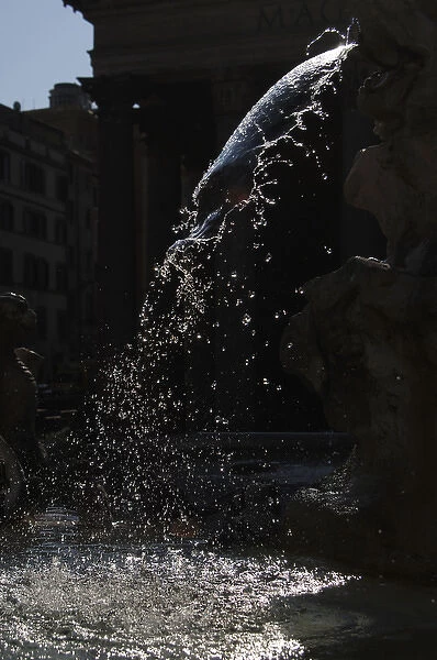 Fountain. Water jet. Italy