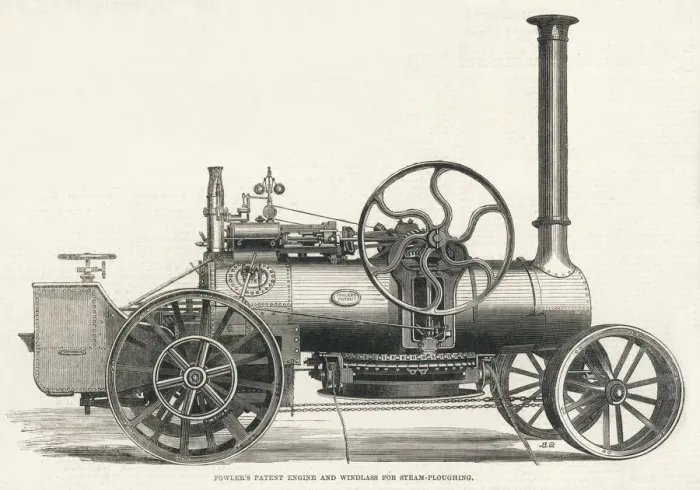 Framed Print : Fowlers Steam Engine Print Framed Print : Fowlers Steam Engine Print