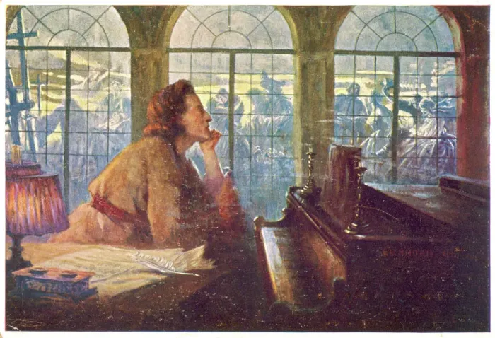 Framed Print : Frederic Chopin Print: Polish Musician Composing Nocturne Opus 9 Number 2 Framed Print : Frederic Chopin Print: Polish Musician Composing Nocturne Opus 9 Number 2