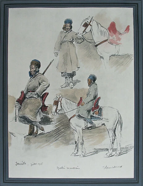 French Mounted Moroccan Lancers at Janville