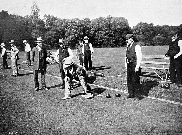 A Game of Bowls, Britain, 1903