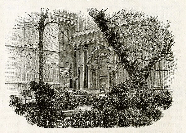 Garden of the Bank of England, City of London