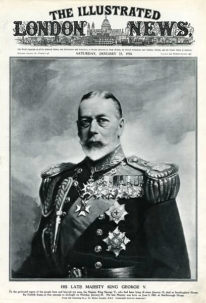 George V. Death of the Late King George V (1865 - 1936)