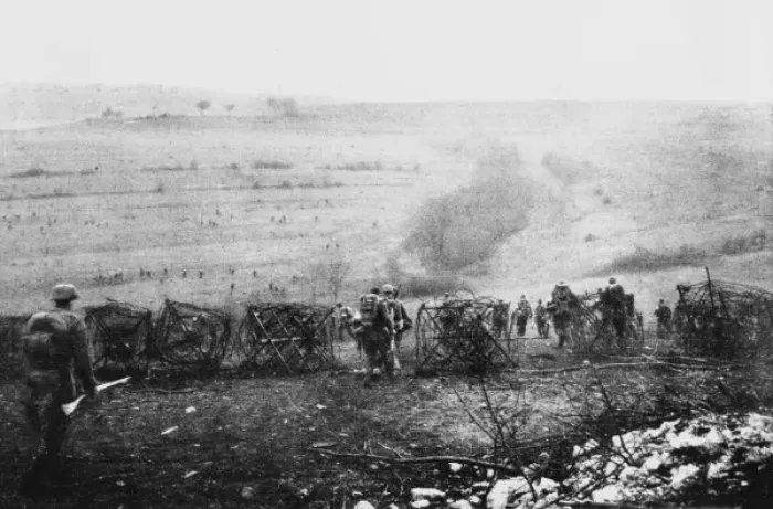 Framed Print : WWI German Attack Through Verdun Defences Print Framed Print : WWI German Attack Through Verdun Defences Print