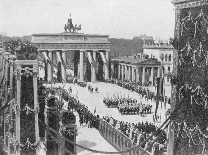 Framed Print : Berlin Imperial Procession Print Framed Print : Berlin Imperial Procession Print