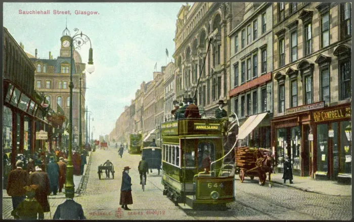 Framed Print : Glasgow Sauchiehall Street Print Framed Print : Glasgow Sauchiehall Street Print
