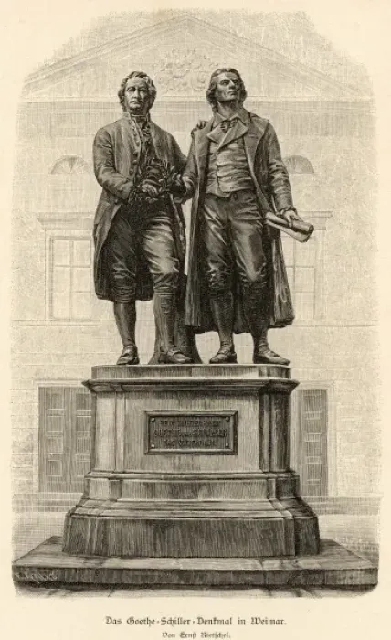 Framed Print : Goethe Monument Print Framed Print : Goethe Monument Print