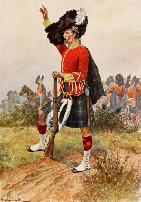 Framed Print : Gordon Highlanders Print Framed Print : Gordon Highlanders Print
