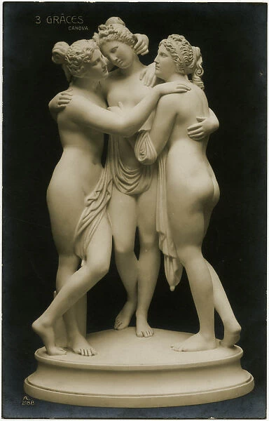 The Three Graces by the Italian sculptor Antonio Canova
