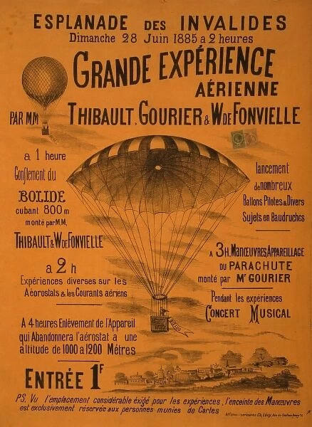 Grande experience aerienne par MM Thibault, Gourier & W. de