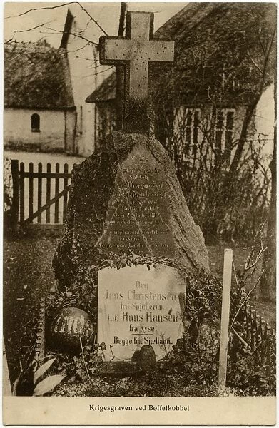 Grave of two soldiers at Boffelkobbel, Sonderborg, Denmark