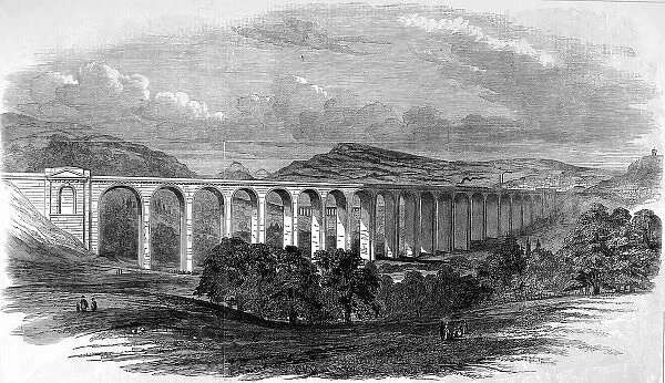The Great Dee viaduct in the Vale of Llangollen